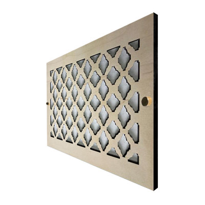 Registres muraux et de plafond Stellar Air avec vis en laiton - 2 x 8 (ouverture de conduit) 4 x 10 taille totale - Impériaux