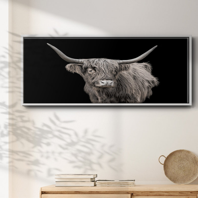 It's a Mooood I- Framed Canvas, 24" H x 60" W