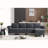 Modern Sofa Convertible Sectional Sofa With Storage,L-Shaped Sofa,Four-Seater Sofa, Sectional Couches For Living Room-707789926