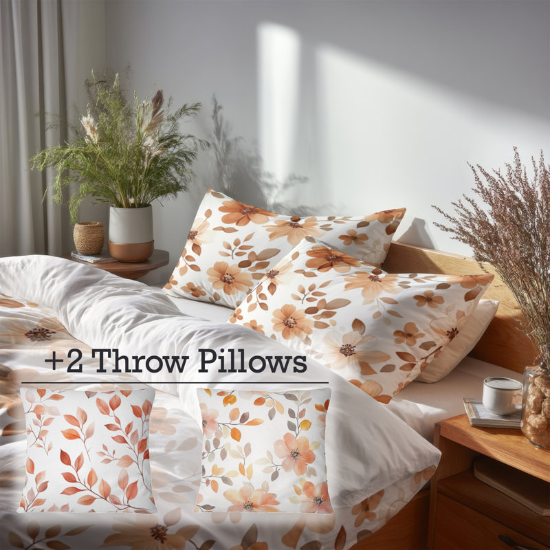 Ensemble de literie 5 pièces Classic Boho - Ensemble de housse de couette et coussin décoratif