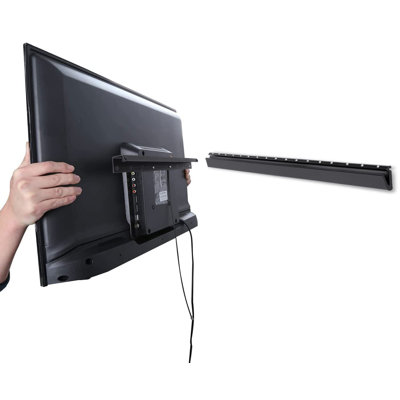 Support mural à clous pour téléviseur, support de support de cloison sèche pour téléviseur à écran plat de 32 à 75 pouces, sans goujon, sans perceuse, sans ancrage, facile à installer avec toute la quincaillerie