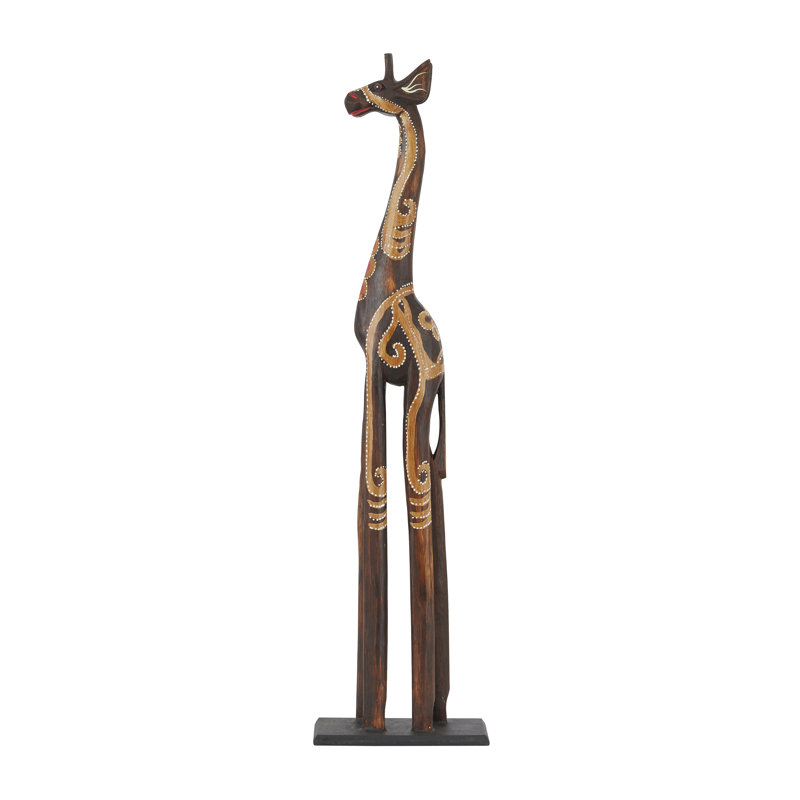 Statue Alcorn, H 31,05 po x l 7,85 po x P 4 po, Orange