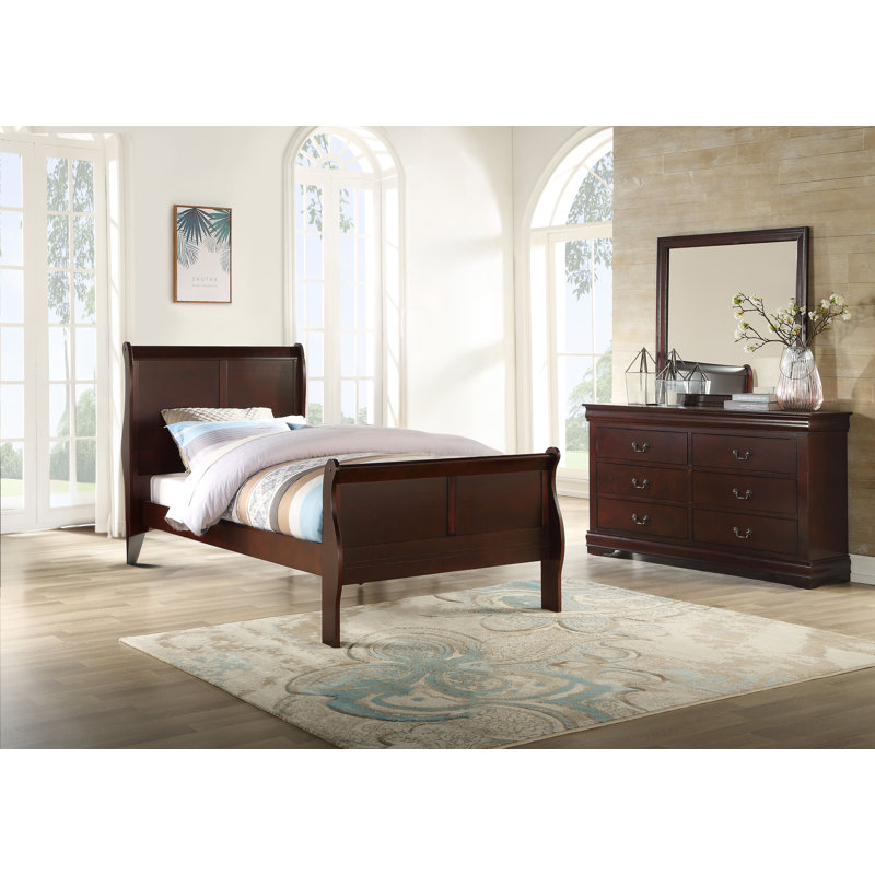 Ensemble de chambre à coucher Julianis, Grand, Cerisier