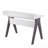 Contemporary Desk, Gray & White Wood