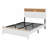 The Rustic Farmhouse Bed Frame With Storage Headboard Comes With A Built-In Charging Station-222310251