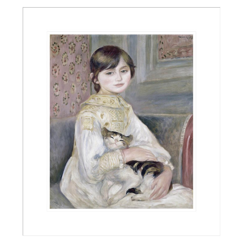 «Julie Manet» par Pierre-Auguste Renoir, impression giclée encadrée, H 20,33 po x l 17,75 po