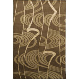 Himalayan Hand Woven Wool Abstract Area Rug