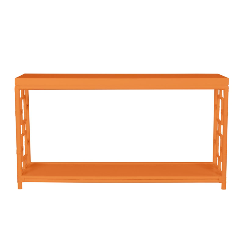 Sobe 60'' W Console Table, Citrus Orange