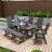 Altura 6 - Person Patio Dining Set with Rectangular Table-81914207