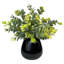 Faux plantes d'eucalyptus dans des pots en céramique