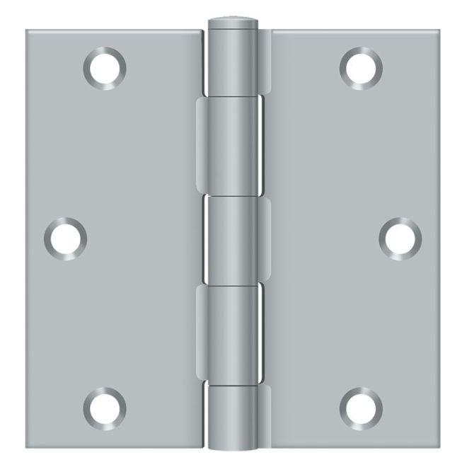 Steel Hinge, Brushed Chrome