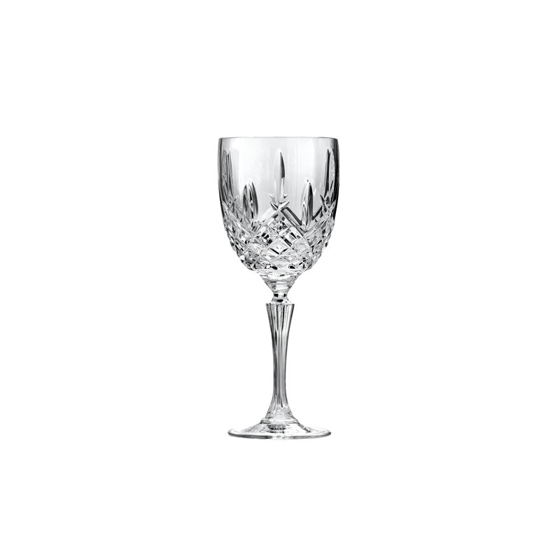 Markham Clear Crystal Cut Goblet Glass Set of Four