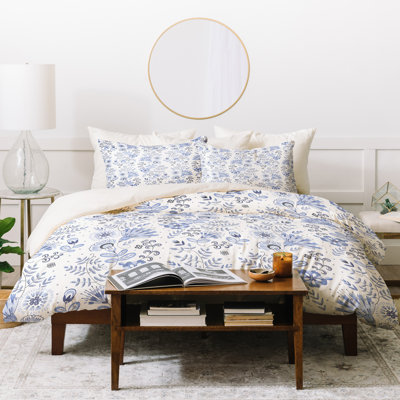Eclectic Polyester Floral Duvet Cover