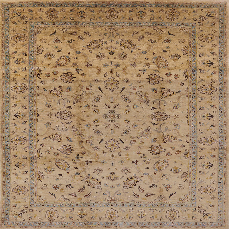 Tapis oriental oriental beige, Carré 6 pi