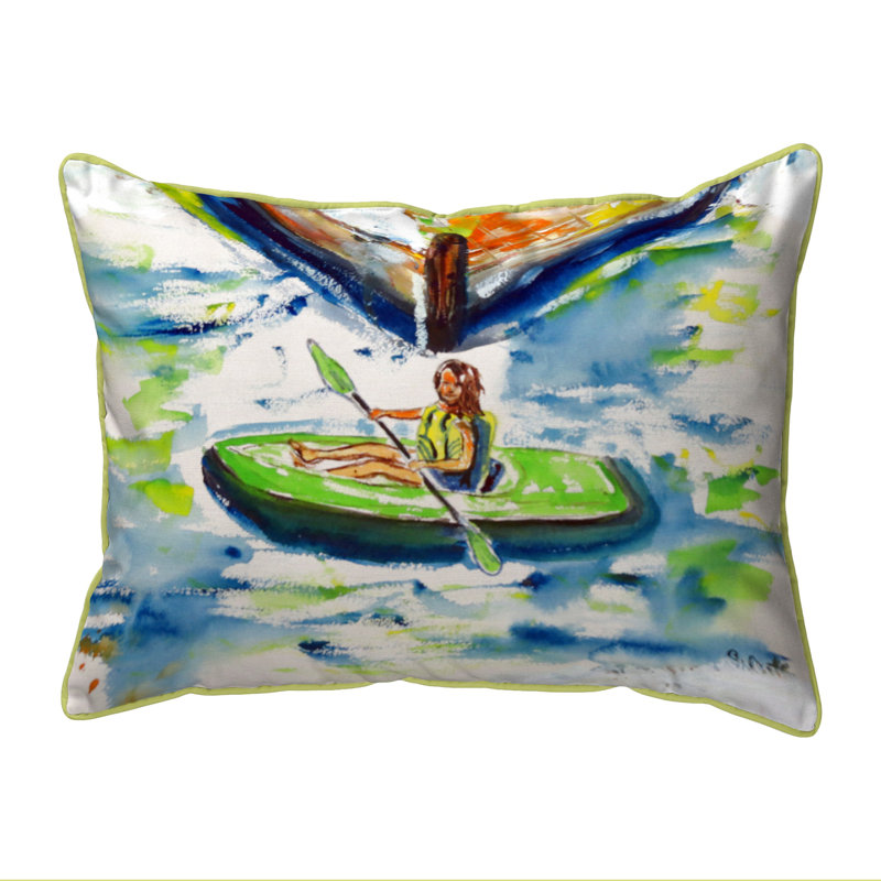 Eva Outdoor Reversible Throw Pillow, Large