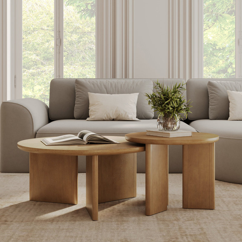 Ensemble de tables basses rondes