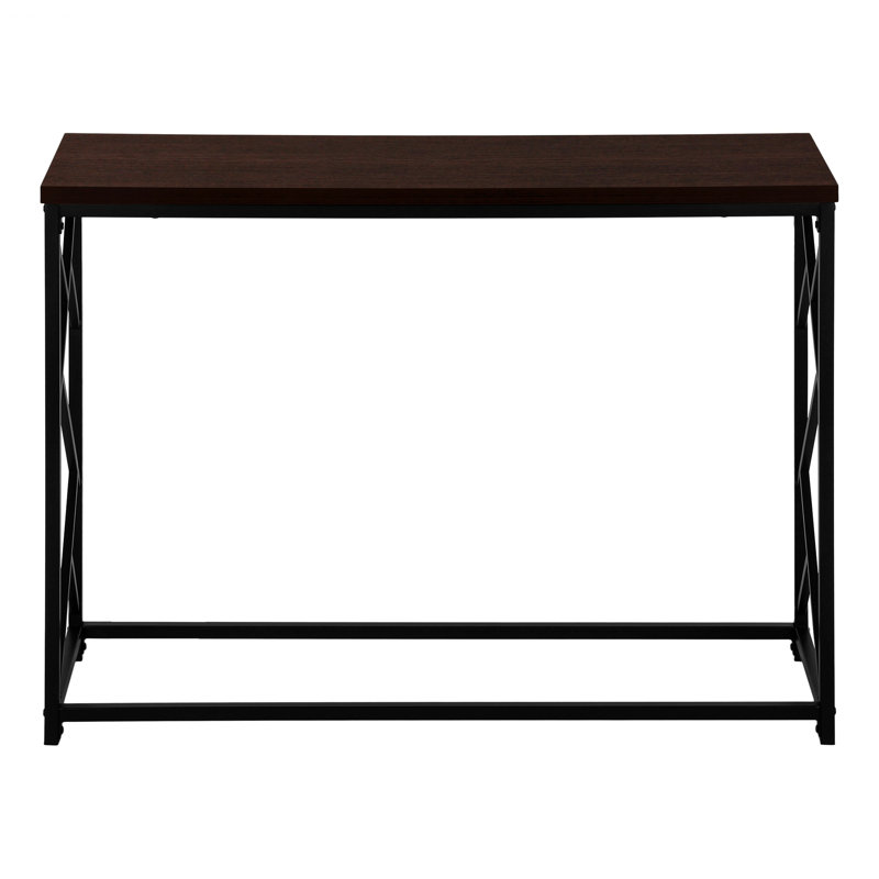 Table d'appoint, table d'appoint, console étroite pour le hall d'entrée et le salon, Espresso