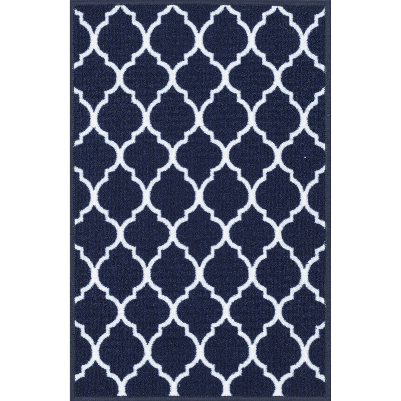 Vasta Non-Slip Indoor Outdoor Door Mat, Rectangle 160 x 220 cm, Navy