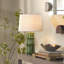Saturn Ceramic Table Lamp with Linen Shade