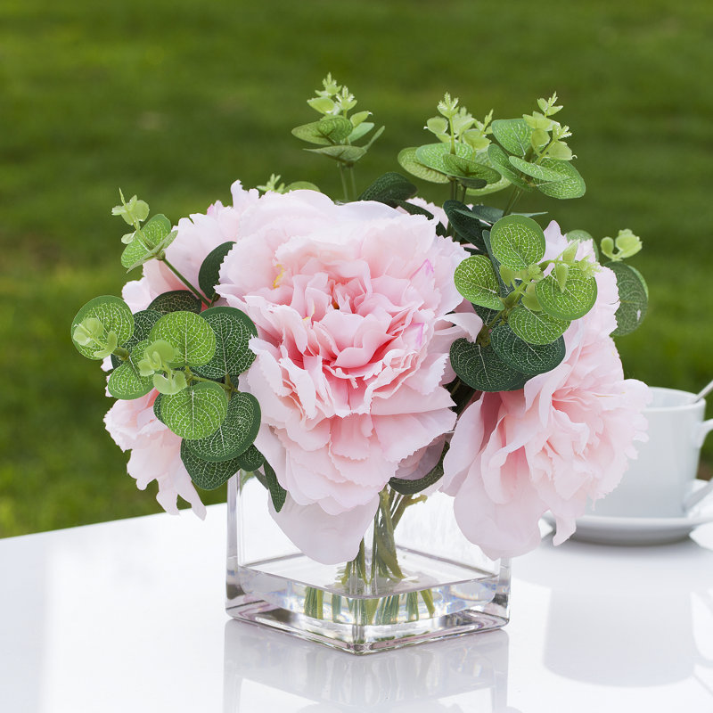 Fleur de pivoine en soie artificielle