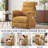 34" Chenille Power Recliner Chair with Side Pockets, Stepless Remote Control, Small Space Electric Recliner, 350 lb Capacity-2064714040