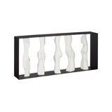 Cast Women Metal Framed Console, Roman Stone