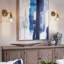Appliques murales en laiton brossé pour salle de bain