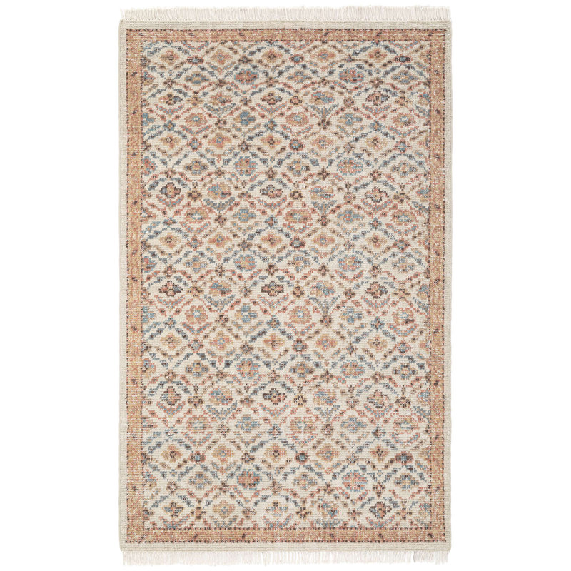 Birch Lane™ Hand Knotted Wool Trellis Rug, Rectangle 2' x 3'