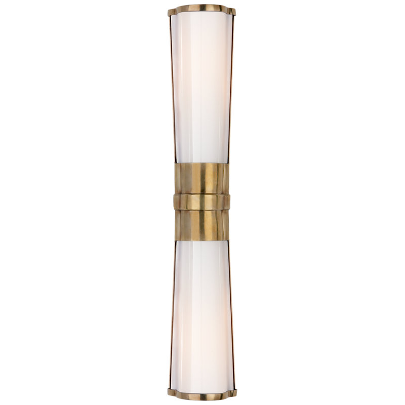 Chapman & Myers Carew Linear Sconce, Antique-Burnished Brass