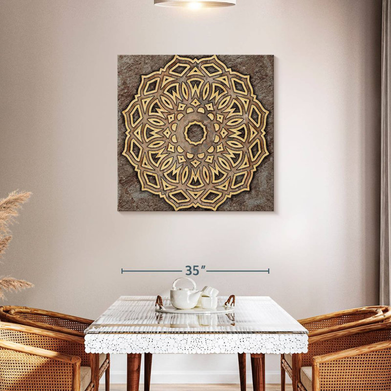 Kerner Round Carved Wood