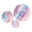 Décoration murale 3 panneaux Agate Dream river I - Géode rose