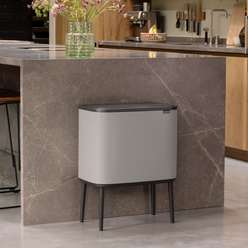 Brabantia Bo Touch Bin, Soft Grey, 36 L