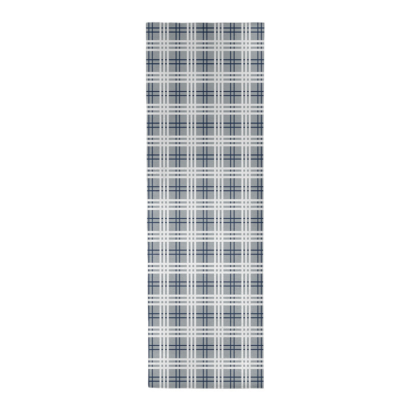 Tapis à carreaux gris, Tapis de couloir 2 pi 6 po x 8 pi
