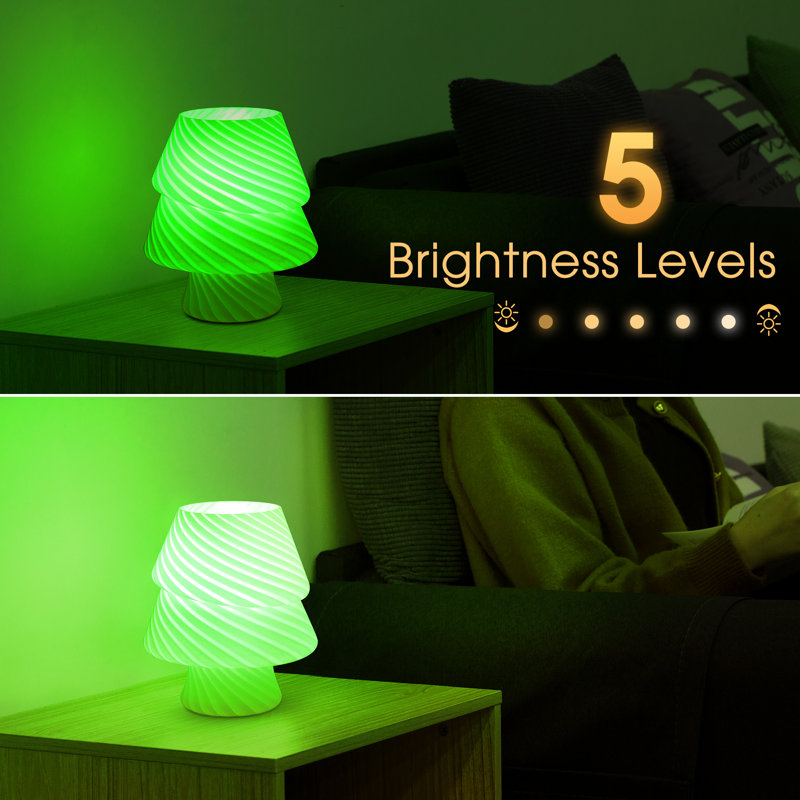 Lampe de table en verre Jaide