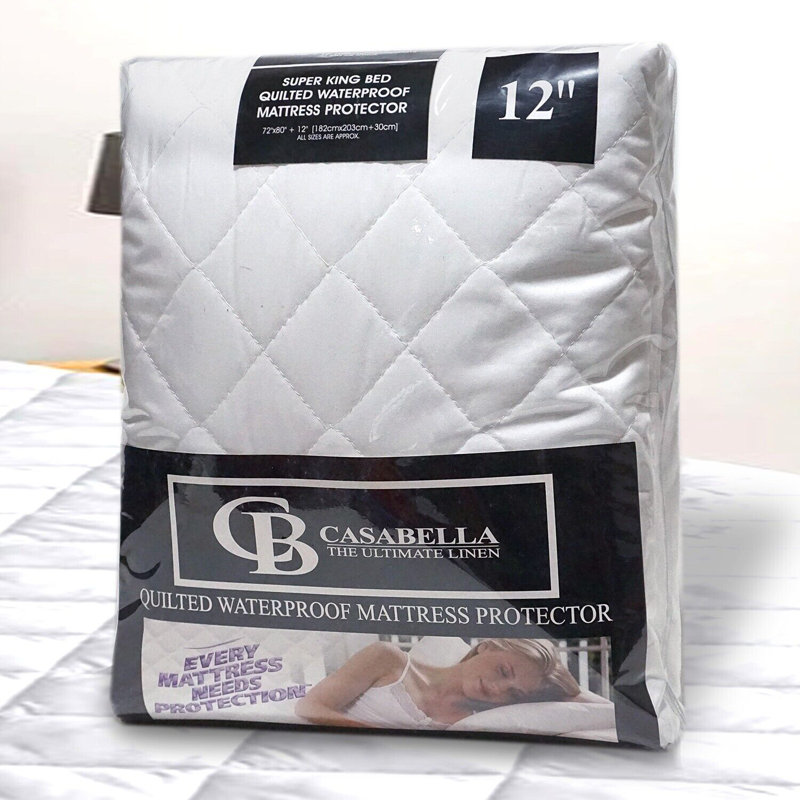 Angad Waterproof Fitted Mattress Protector Case Pack, Small Single (2'6)