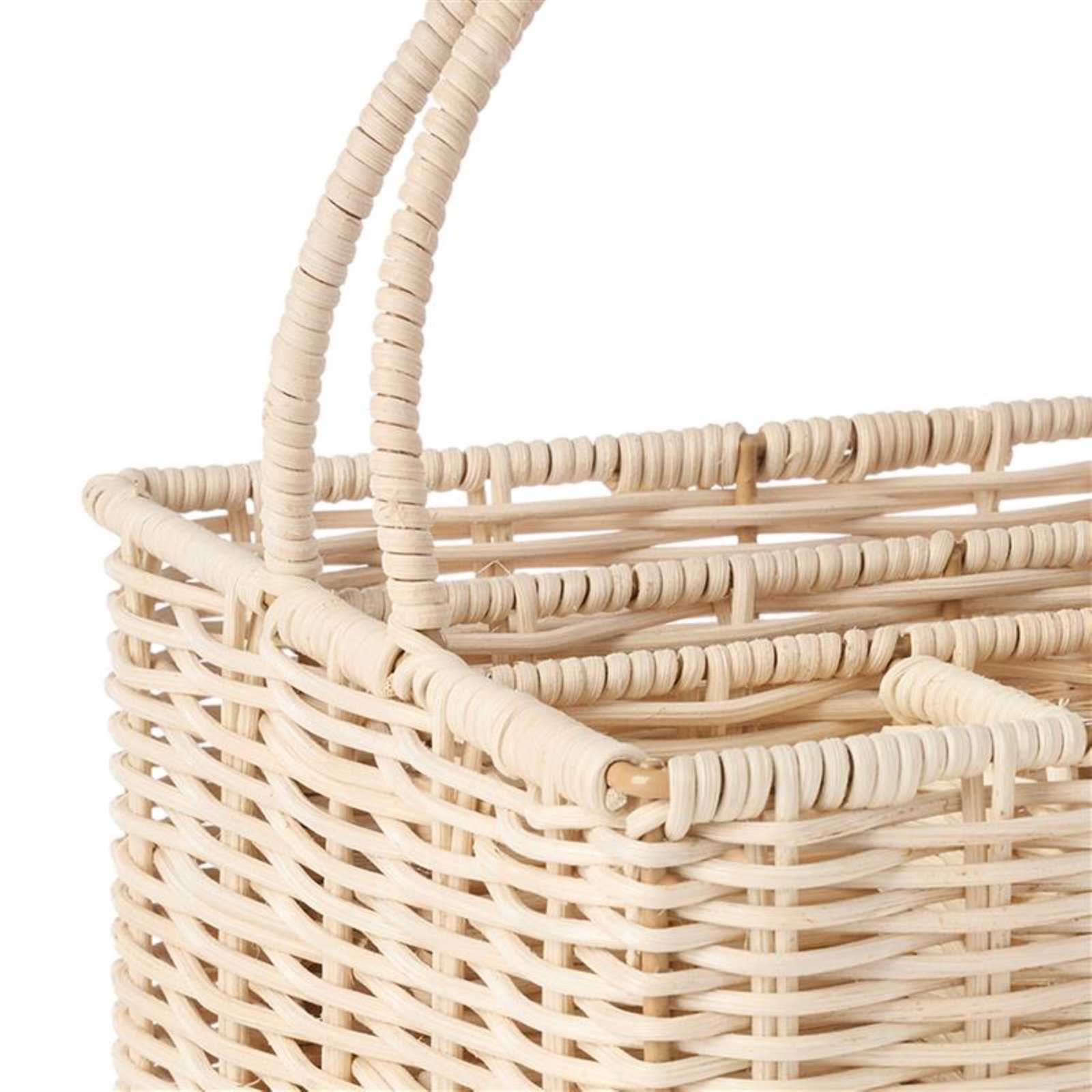 Rattan Flatware Caddy