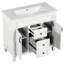 Meuble-lavabo moderne 36 po avec lavabo supérieur-102493539
