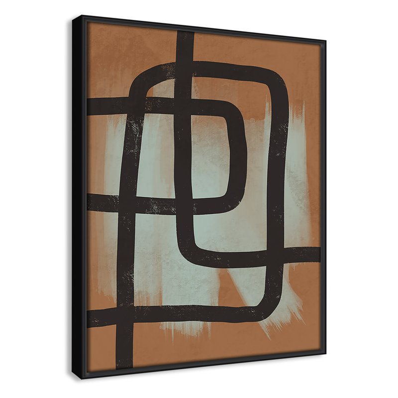 «Many Paths Taken 2», reproduction encadrée sur toile, H 15,5 po x l 12,5 po x P 2 po, Noir