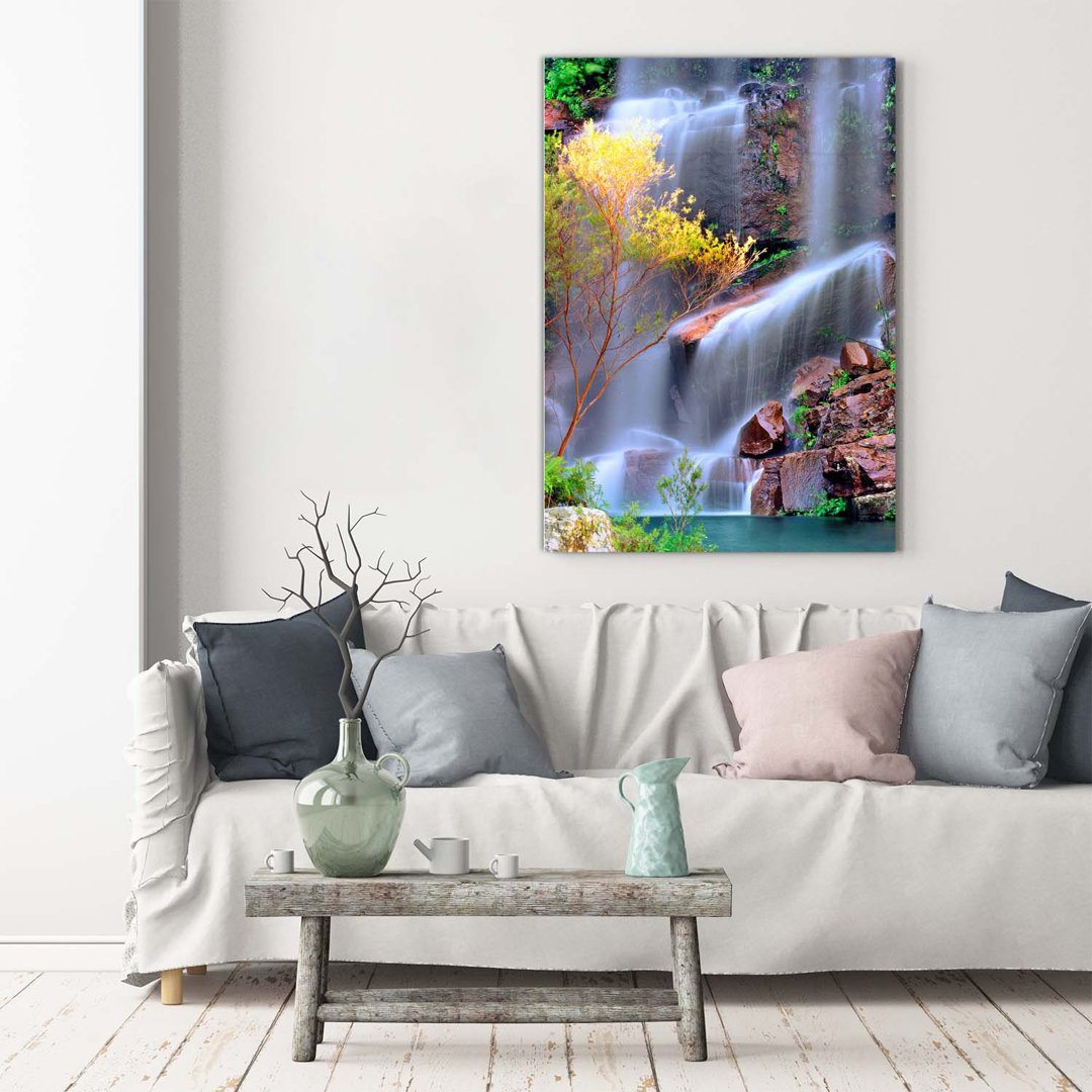 Waterfall - Wrapped Canvas Print