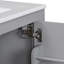 Meuble-lavabo noir 30 po avec lavabo simple-960873348