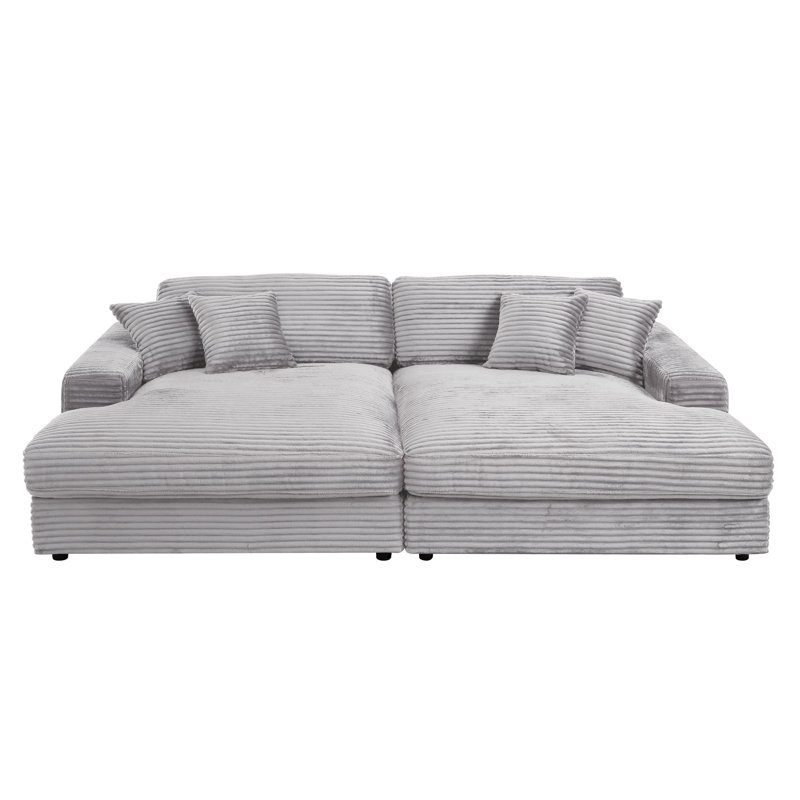 Sikes Sectional Sofa, Light Gray