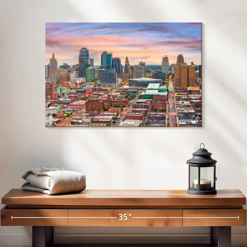 Kansas Cityscape, H 16 po x l 24 po