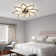 36.22'' 7- Blade Dimmable LED Reversible Flush Mount Ceiling Fan With Remote And App