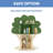 Delta Children Tree Bookcase - Greenguard Gold Certified, Fern Green/Crafted Natural