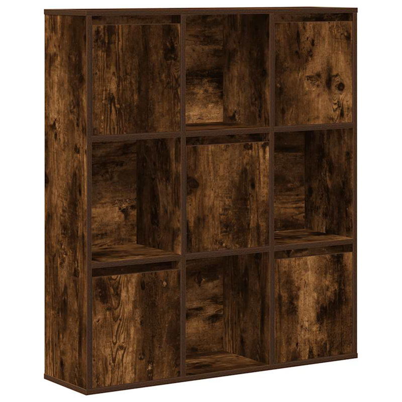 Bookcase 89X24x101.5 Cm Engineered Wood, Smoked Oak