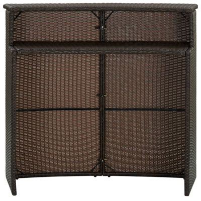 Evaleen Rattan Bar Table