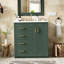 Ensemble de meuble-lavabo 30 po avec lavabo en céramique, armoire de rangement en bois massif, ensemble de meuble-lavabo autoportant avec 3 tiroirs et portes à fermeture douce-1217058940