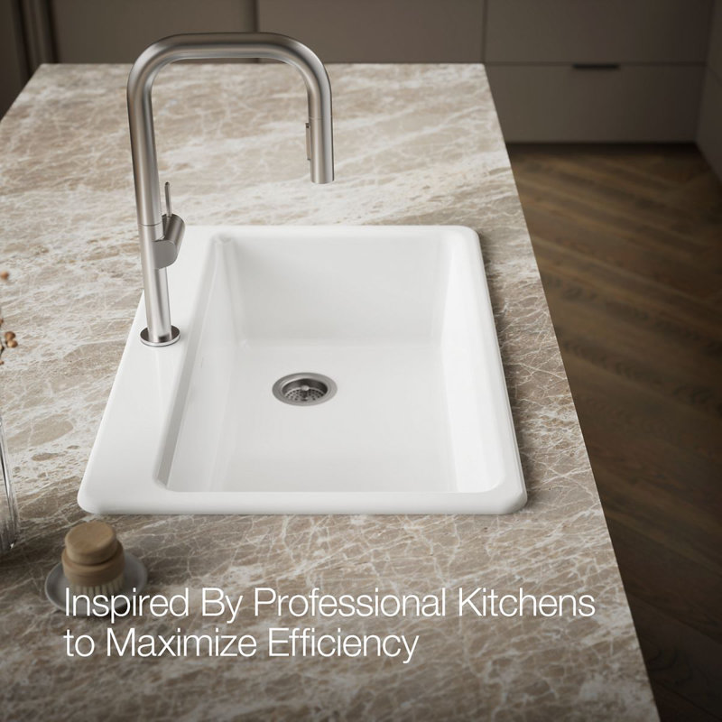 Riverby 33" Top-Mount Single-Bowl Kitchen Sink, 1 hole, White