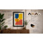 Chromatic Grid Mid-Century - Framed Print-814504632-814504633