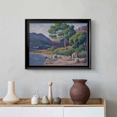 Bathers (Baigneuses)-Maximilien Luce-Framed Gallery Wrapped Canvas-c. early 20th Century